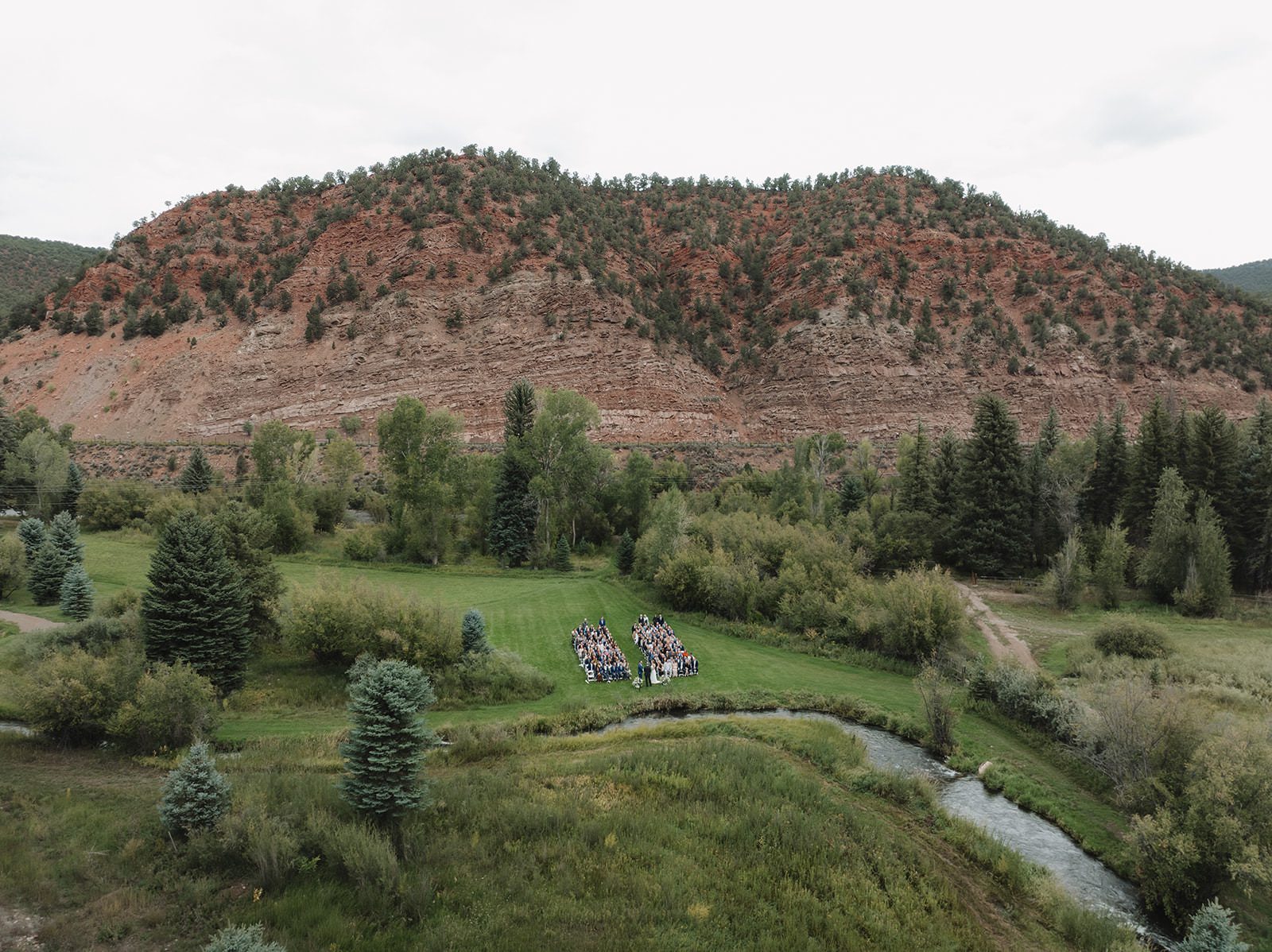 ceremony at spring creek ranch carbondale colorado wedding photographer madison van wylen