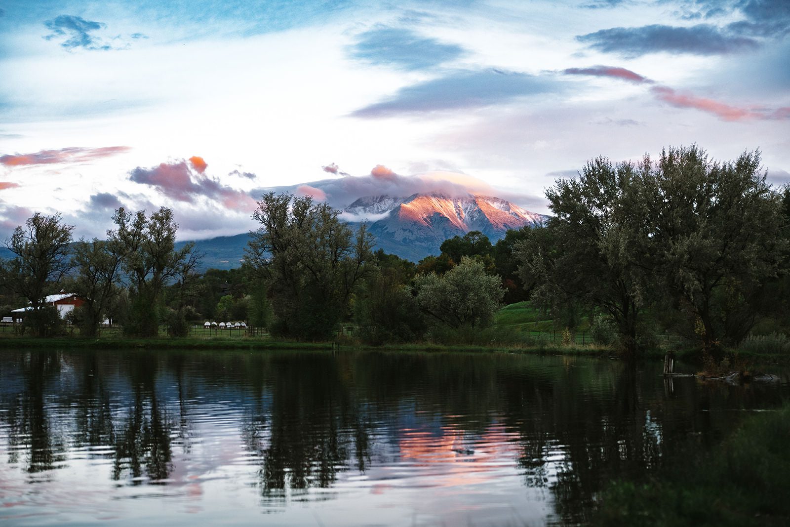 sunset at spring creek ranch carbondale colorado wedding photography by madison van wylen