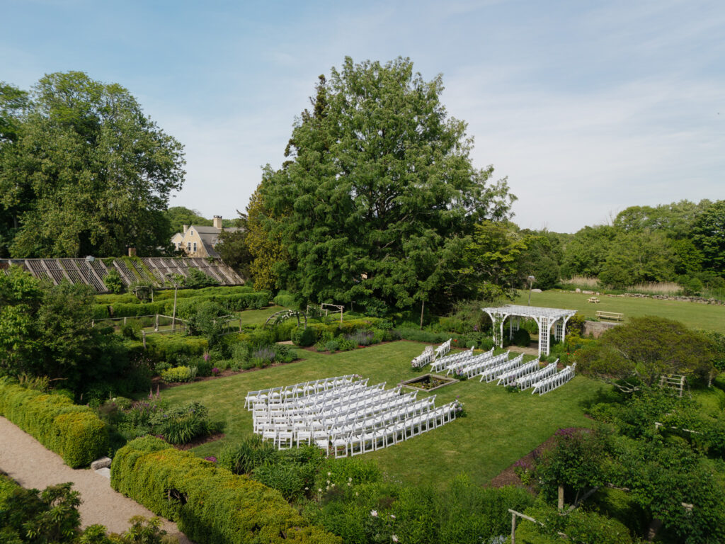Stone Acre Farm Wedding with the ceremony in the garden